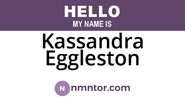 Kassandra Eggleston