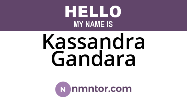 Kassandra Gandara