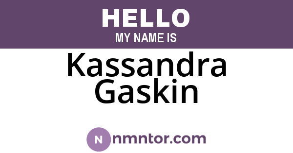 Kassandra Gaskin
