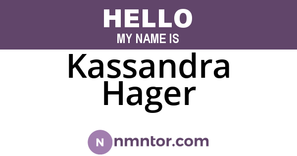 Kassandra Hager