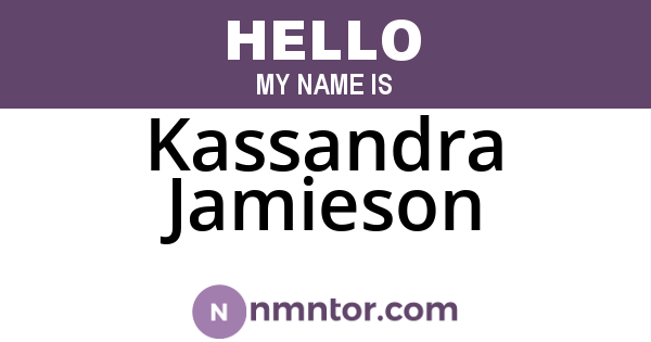 Kassandra Jamieson