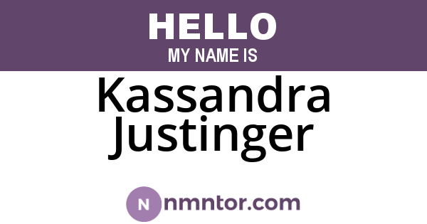 Kassandra Justinger