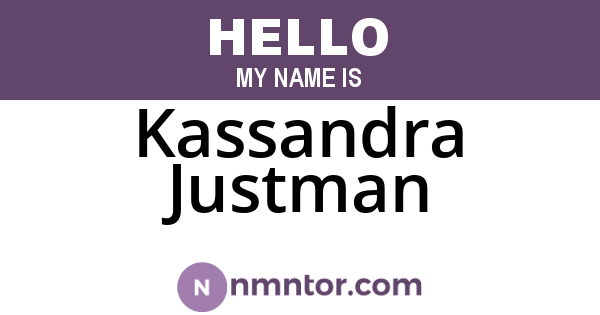 Kassandra Justman