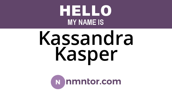 Kassandra Kasper