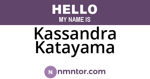 Kassandra Katayama