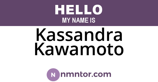 Kassandra Kawamoto
