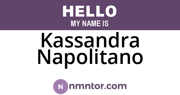 Kassandra Napolitano