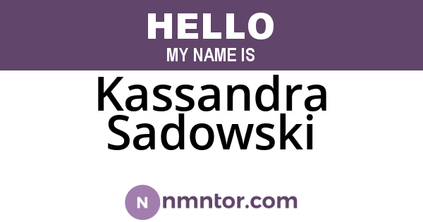 Kassandra Sadowski