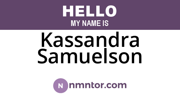 Kassandra Samuelson