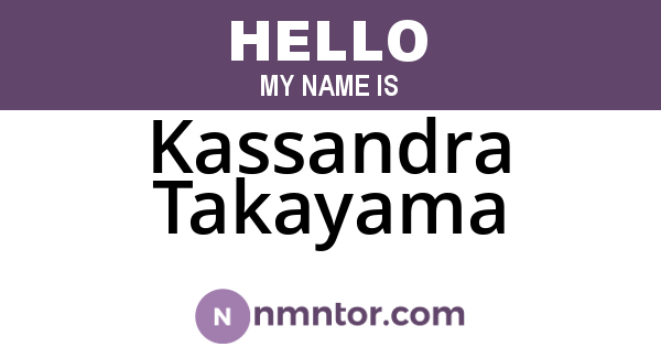Kassandra Takayama