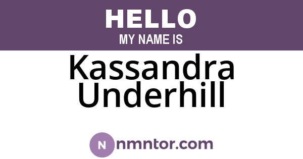 Kassandra Underhill