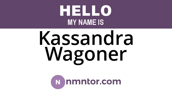 Kassandra Wagoner