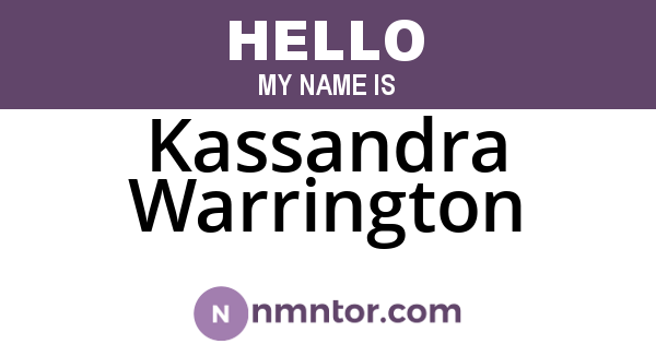 Kassandra Warrington