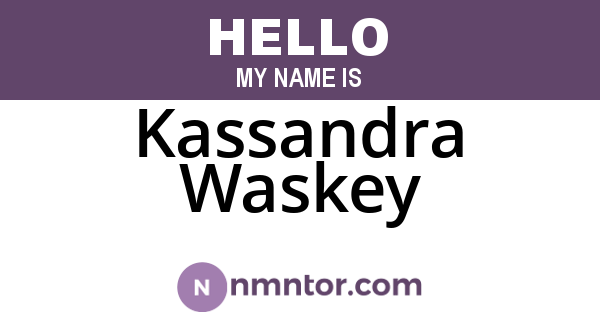 Kassandra Waskey