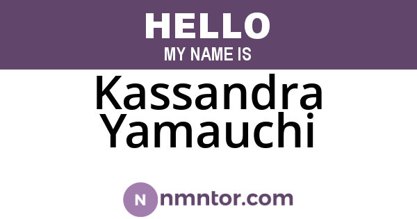 Kassandra Yamauchi