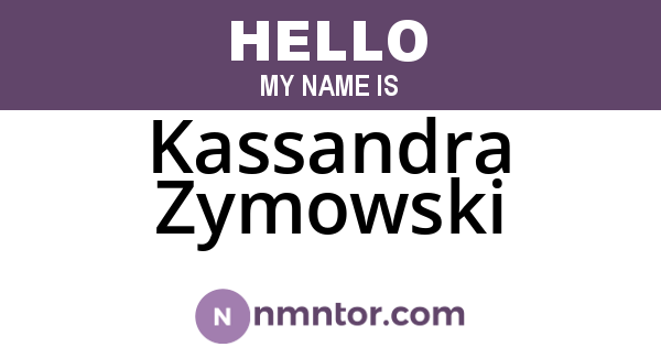 Kassandra Zymowski