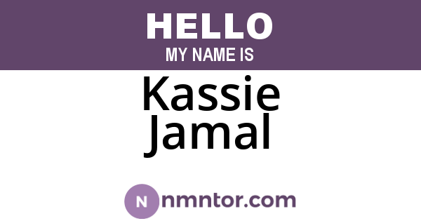 Kassie Jamal