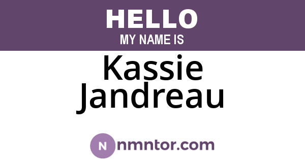 Kassie Jandreau