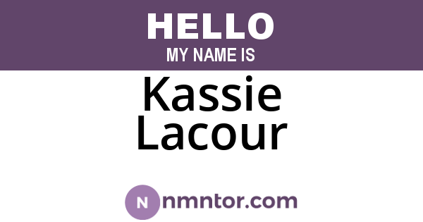 Kassie Lacour
