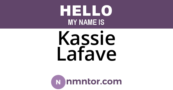 Kassie Lafave