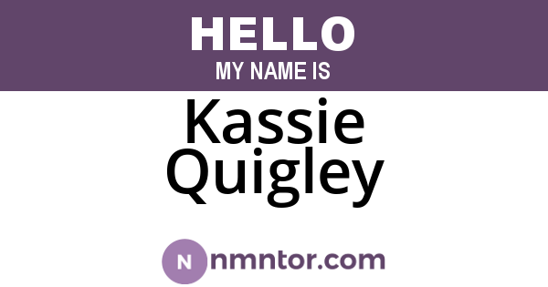 Kassie Quigley