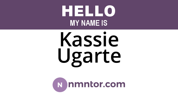 Kassie Ugarte