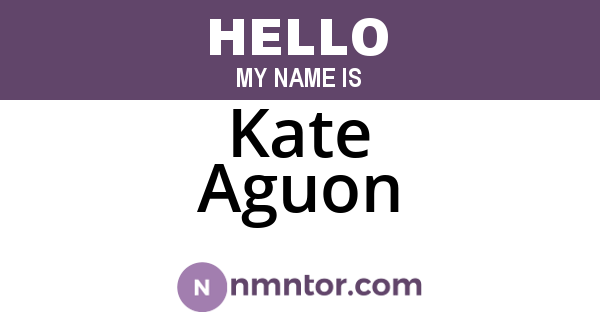 Kate Aguon