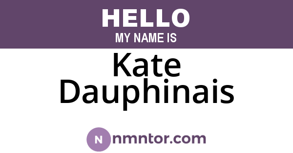 Kate Dauphinais