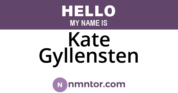 Kate Gyllensten