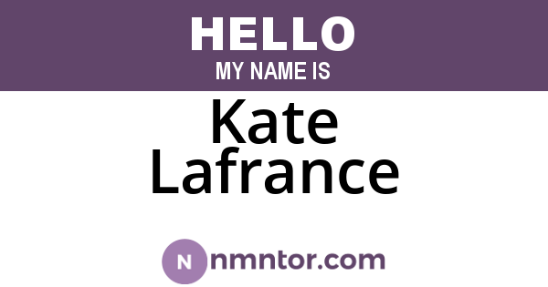 Kate Lafrance