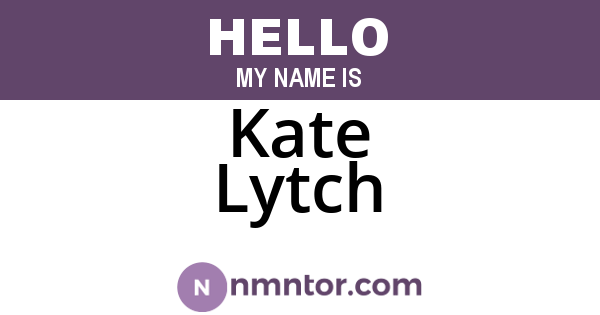 Kate Lytch