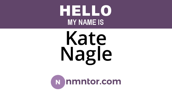 Kate Nagle