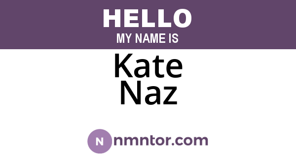 Kate Naz
