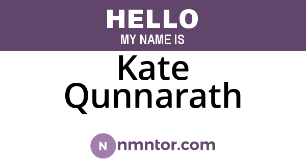 Kate Qunnarath