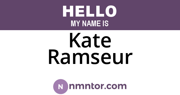 Kate Ramseur