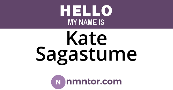 Kate Sagastume