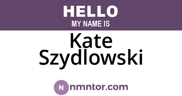 Kate Szydlowski