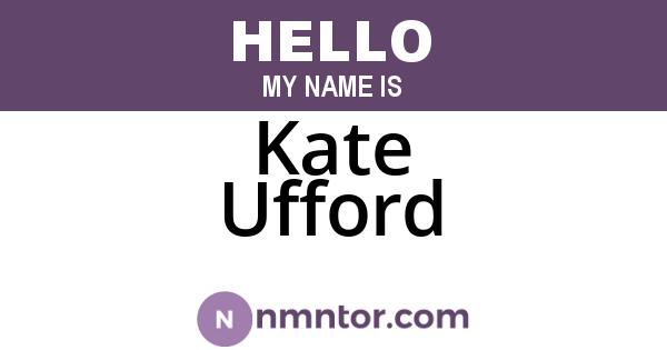 Kate Ufford
