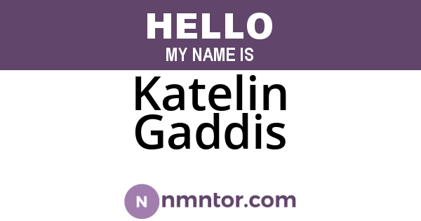 Katelin Gaddis