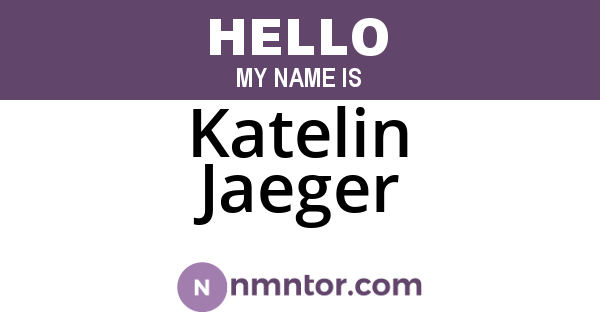 Katelin Jaeger