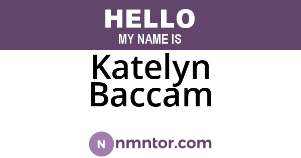 Katelyn Baccam