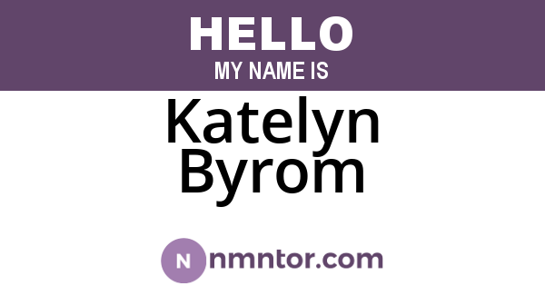 Katelyn Byrom
