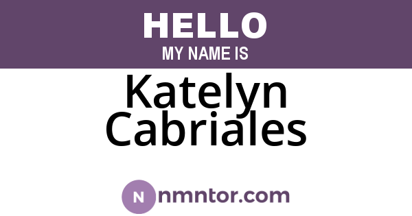 Katelyn Cabriales