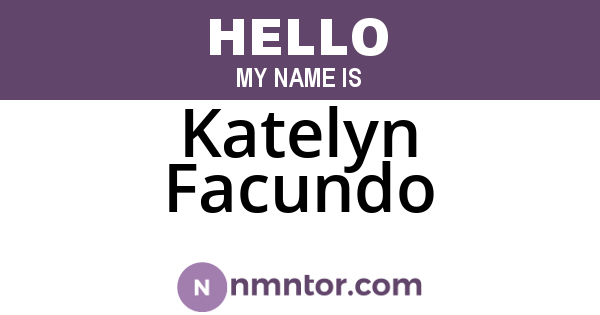 Katelyn Facundo