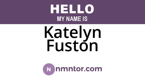 Katelyn Fuston