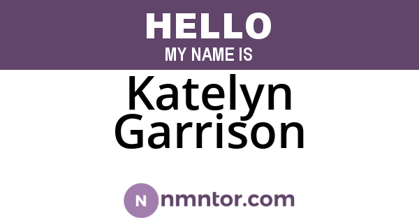 Katelyn Garrison