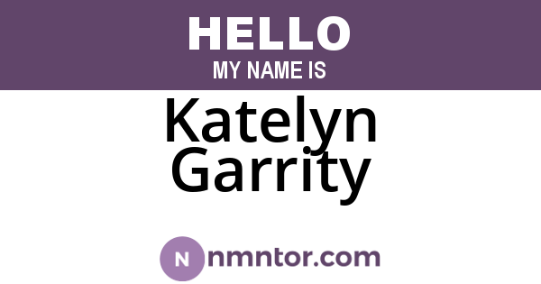 Katelyn Garrity