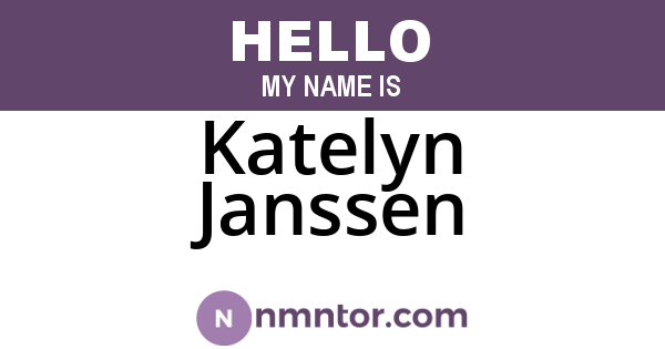 Katelyn Janssen