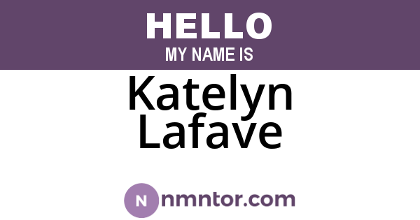 Katelyn Lafave