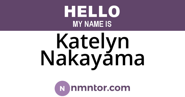 Katelyn Nakayama